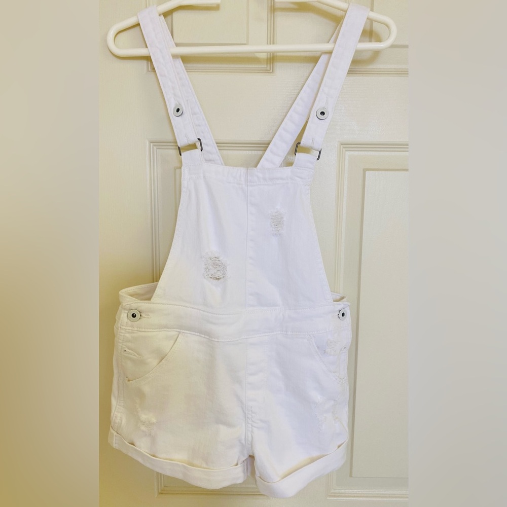 Denizen from Levi's White Denim Overalls